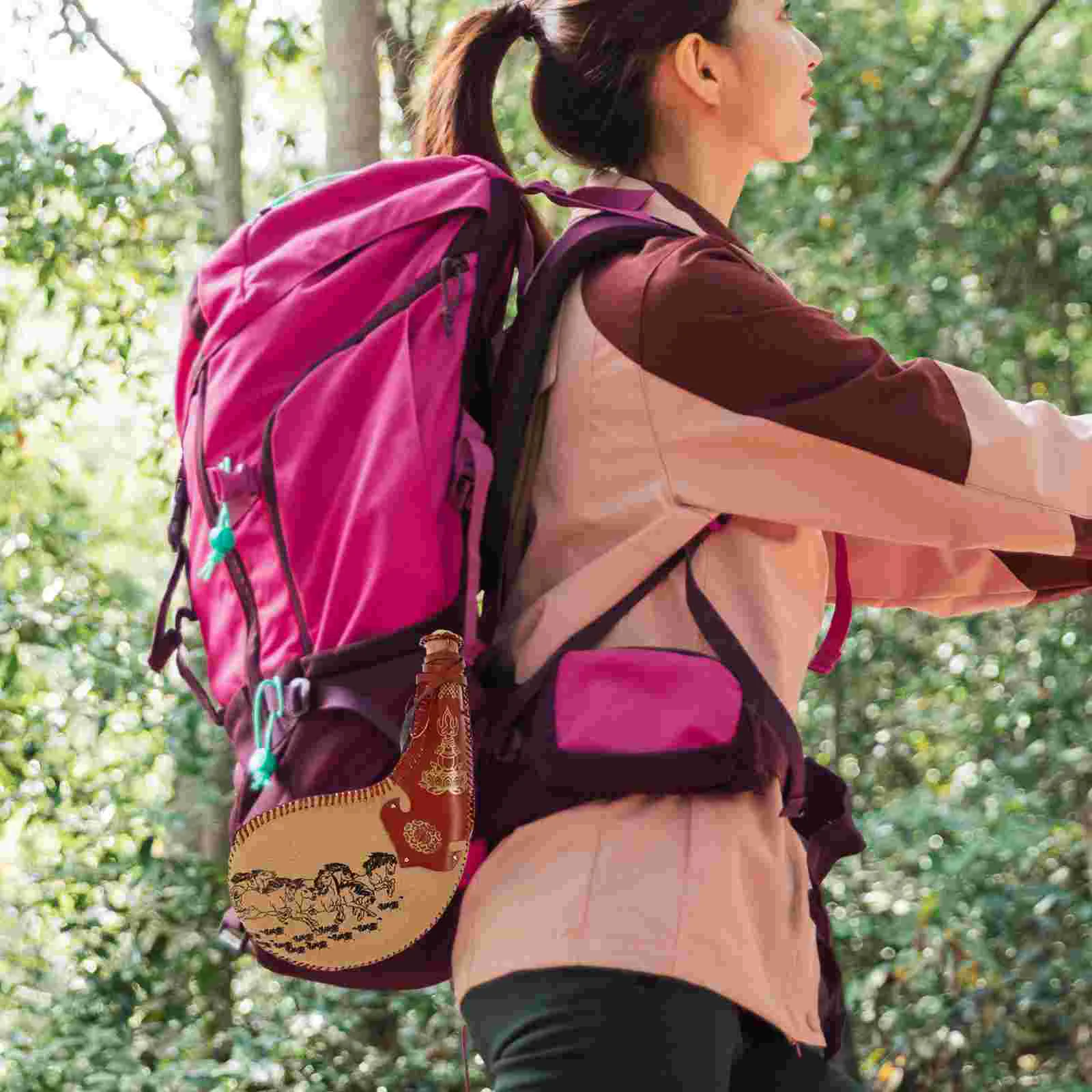 بوتا مقصف الحقيبة المحمولة المياه القديمة حقيبة زجاجة السفر التقليدي