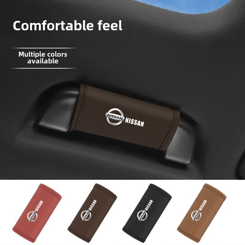 

Car Roof Armrest Inner Door Pull Handle Protection Case Cover For Nissan Qashqai X J10 J11 Trail Tiida Teana Skyline Juke Almera