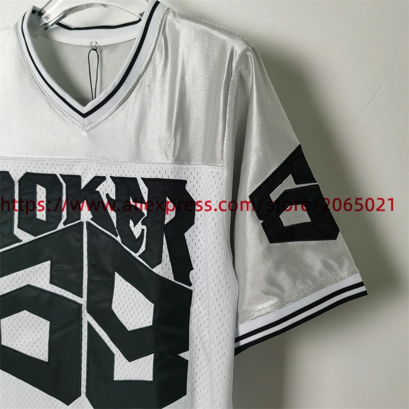 2024ss Embroidery Patchwork V-neck Number 69 Joker Rugby Jersey T Shirt Men Women Oversized T-shirt Top Tees