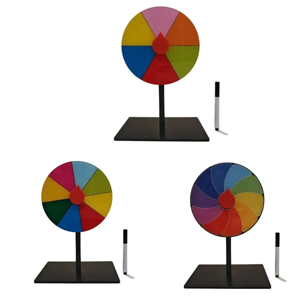 Roue de Fortune réutilisable en ABS, roue rotative de couleur Interactive, roue de Roulette, jeu de Base Stable, plateau tournant de prix