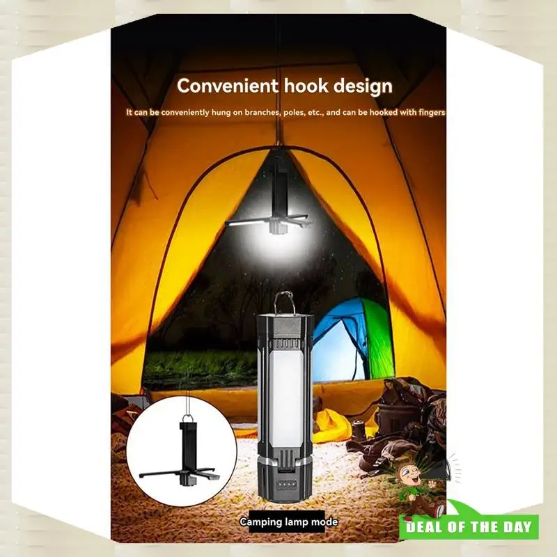 

24-часовая доставка, сигнальная лампа, 3000 мАч, фонарик для кемпинга, USB перезаряжаемый портативный регулируемый рабочий светильник, ремонтный светильник, вспышка