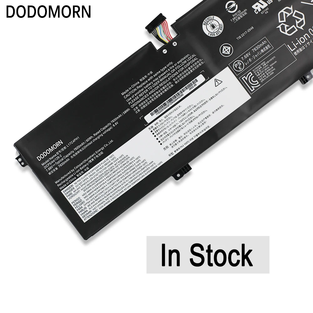 Imagem -04 - Dodomorn L17c4ph1 Bateria do Portátil para Lenovo Yoga Pro para Lenovo Yoga 930c93013ikb Glassc930-13ikb81eqc930-13ikb 81c4 60wh