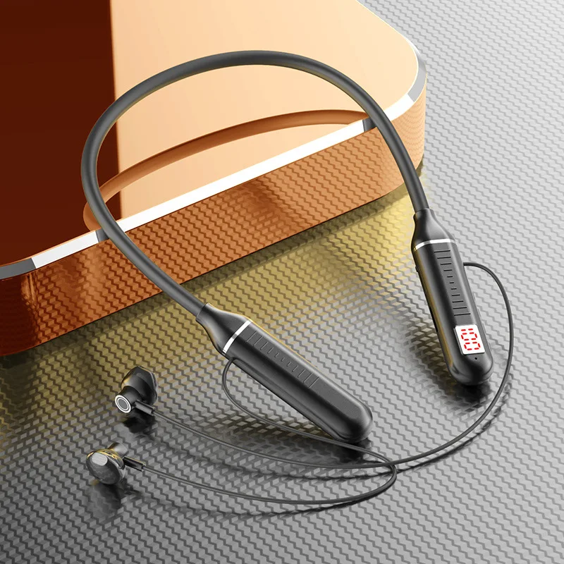 

Digital Bluetooth gaming earphones for sports running, in ear dual ear neck suspension, ultra long standby battery life