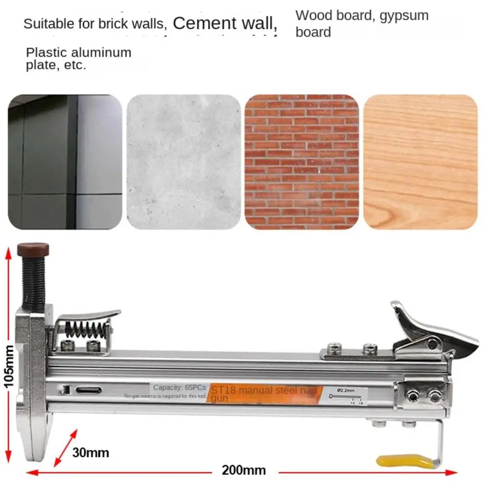 Manual Steel Nail Gun Semi Automatic Cement Nail Gun Wire Slot Nailing Device Nailing Machine