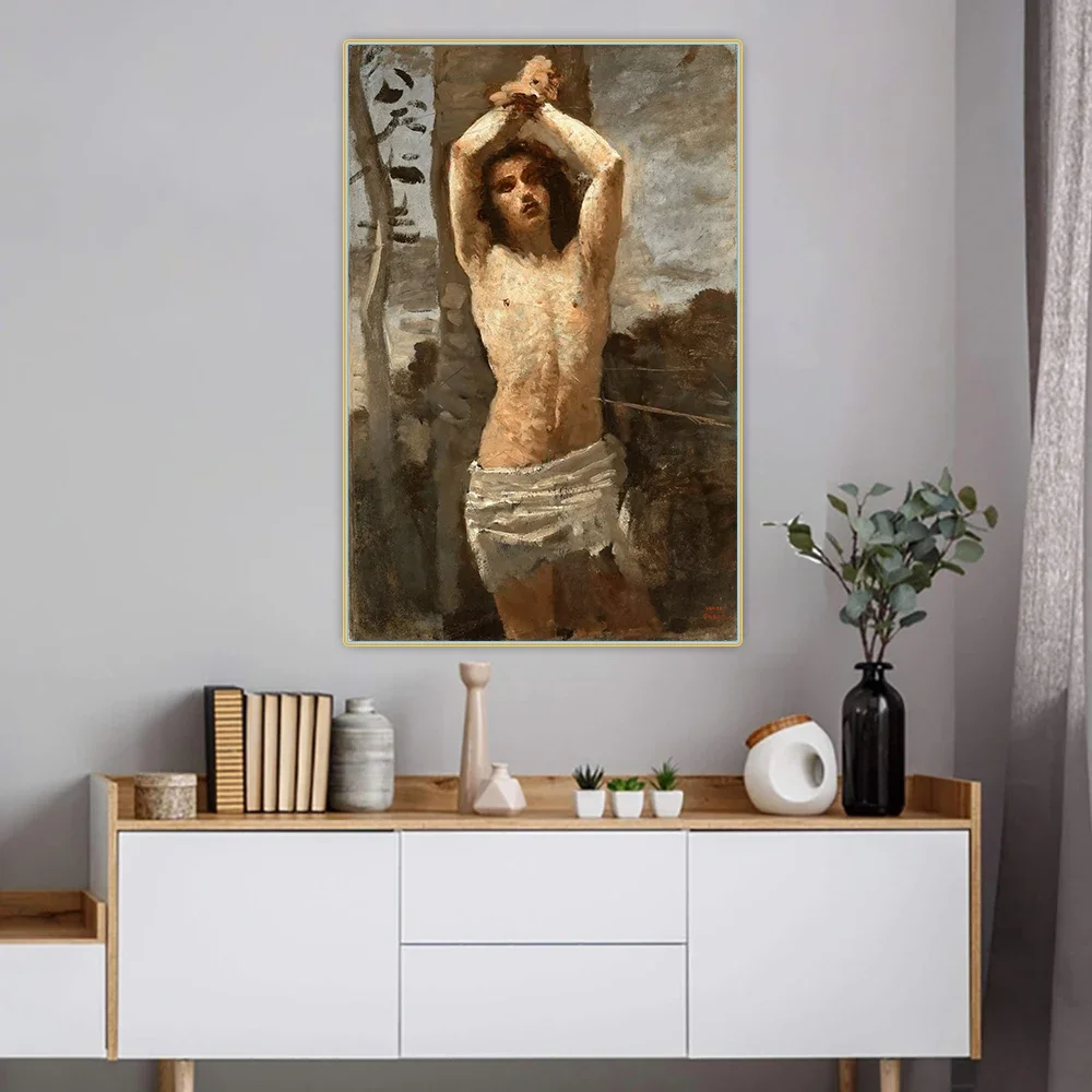 Citon Jean Baptiste Camille Corot《San Sebastian》Canvas Oil painting Artwork Poster Picture Background Wall Decor Home Decoration