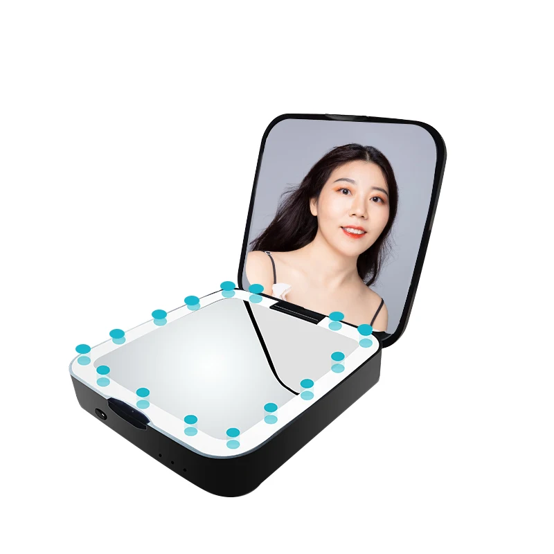 Espejo Con Luz Specchio Led Touch De Maquillaje Usb 1500Mah Lighted 5X Magnifying Magnify Smart Mirror Travel Led Makeup Mirror