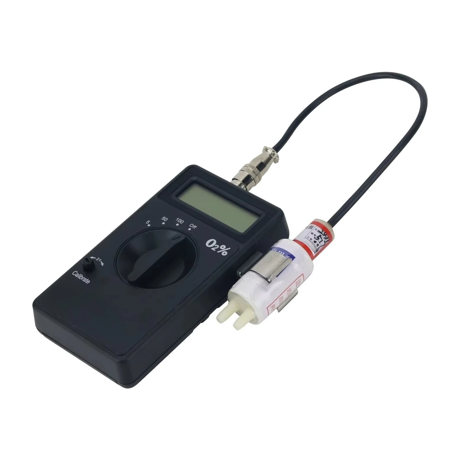 CY-12C Handheld Oxygen Analyzer, Portable O2 Detector Full Set, Measuring Range 0-100% Oxygen Concentration