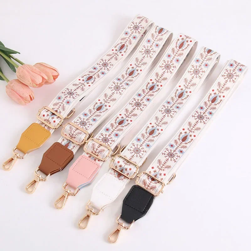 Nylon Bag Strap Adjustable Women Crossbody Shoulder Strap Soft Replacement Straps Wide Purse Strap Chain Bag Straps Accessories