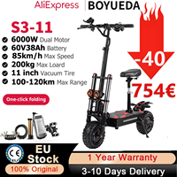BOYUEDA S3-11 6000W Electric Scooter Adult Dual Motor 85km/h 60V38Ah 120KM Range 200KG Max Load 11\