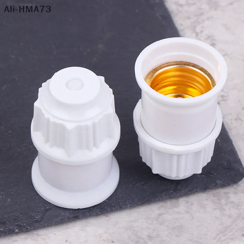 HMA73-2Pcs Universal E27 Screw Lamp Holder Light Bulb Holder Lamp Socket White Gold Ceiling Light Lamp Bulb Fixing Base Stand