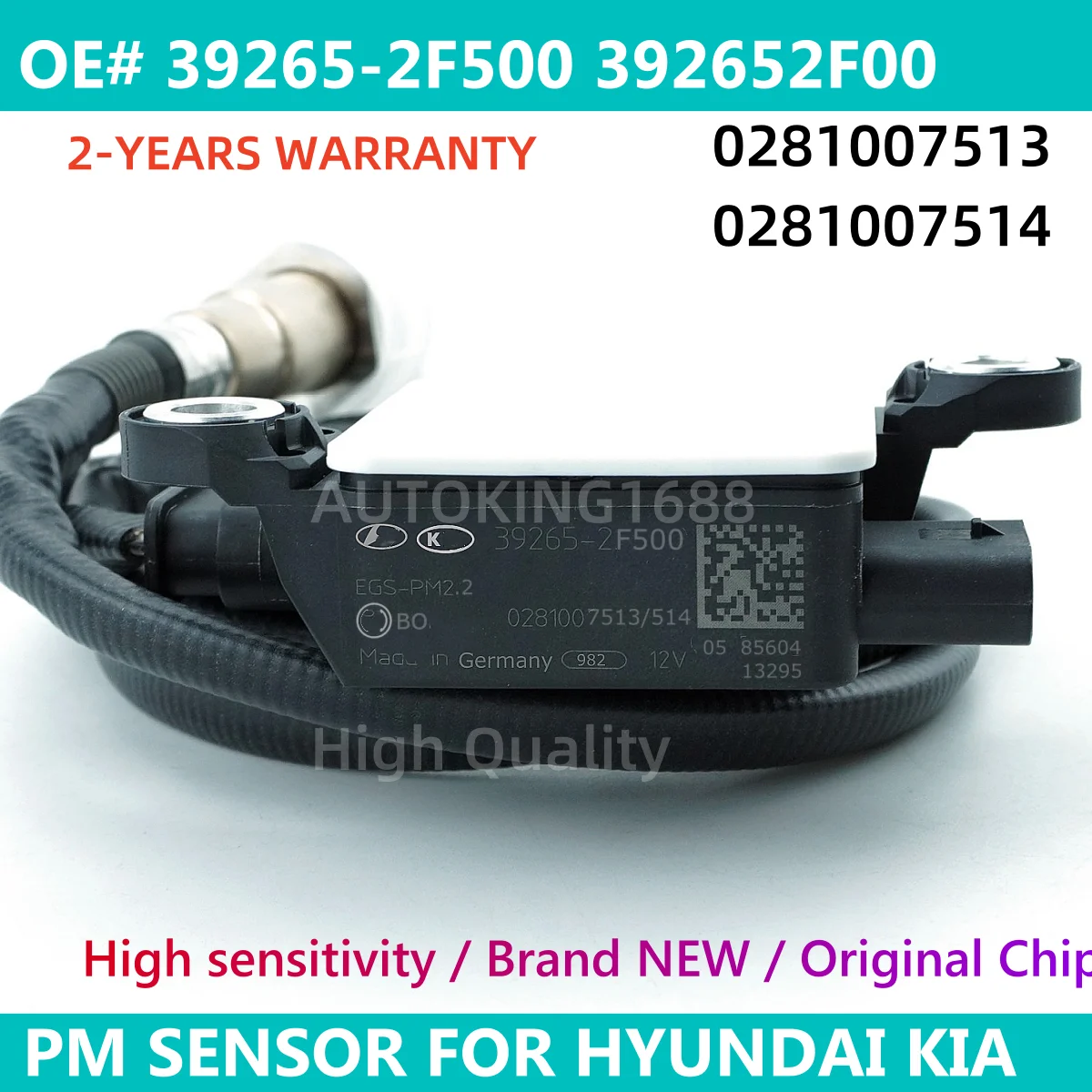 39265-2F500 Particulate Matter PM Sensor 392652F500 0281007513 0281007514 For KIA SORENTO Hyundai SANTA FE