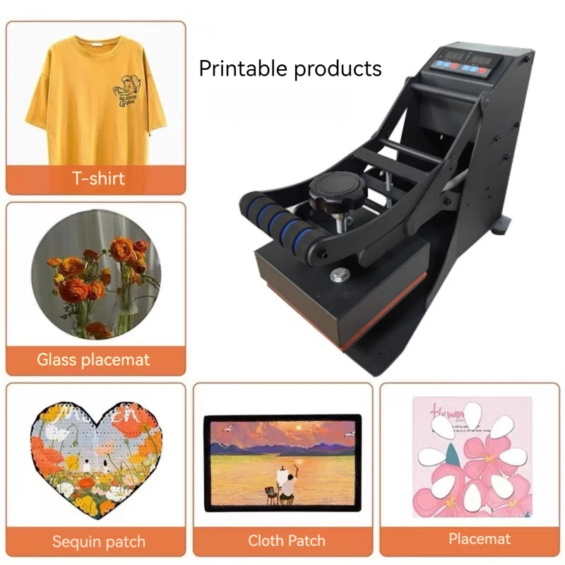 Small Heat Press Machine Logo Heat Press Printer Machine Transfer Printer Machine for Clothing T-shirts 220V/110V