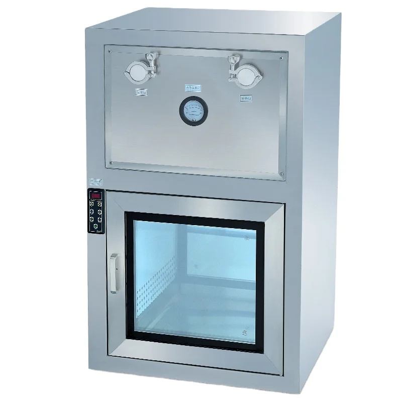 

Test port and differential pressure gauge, for laboratory use