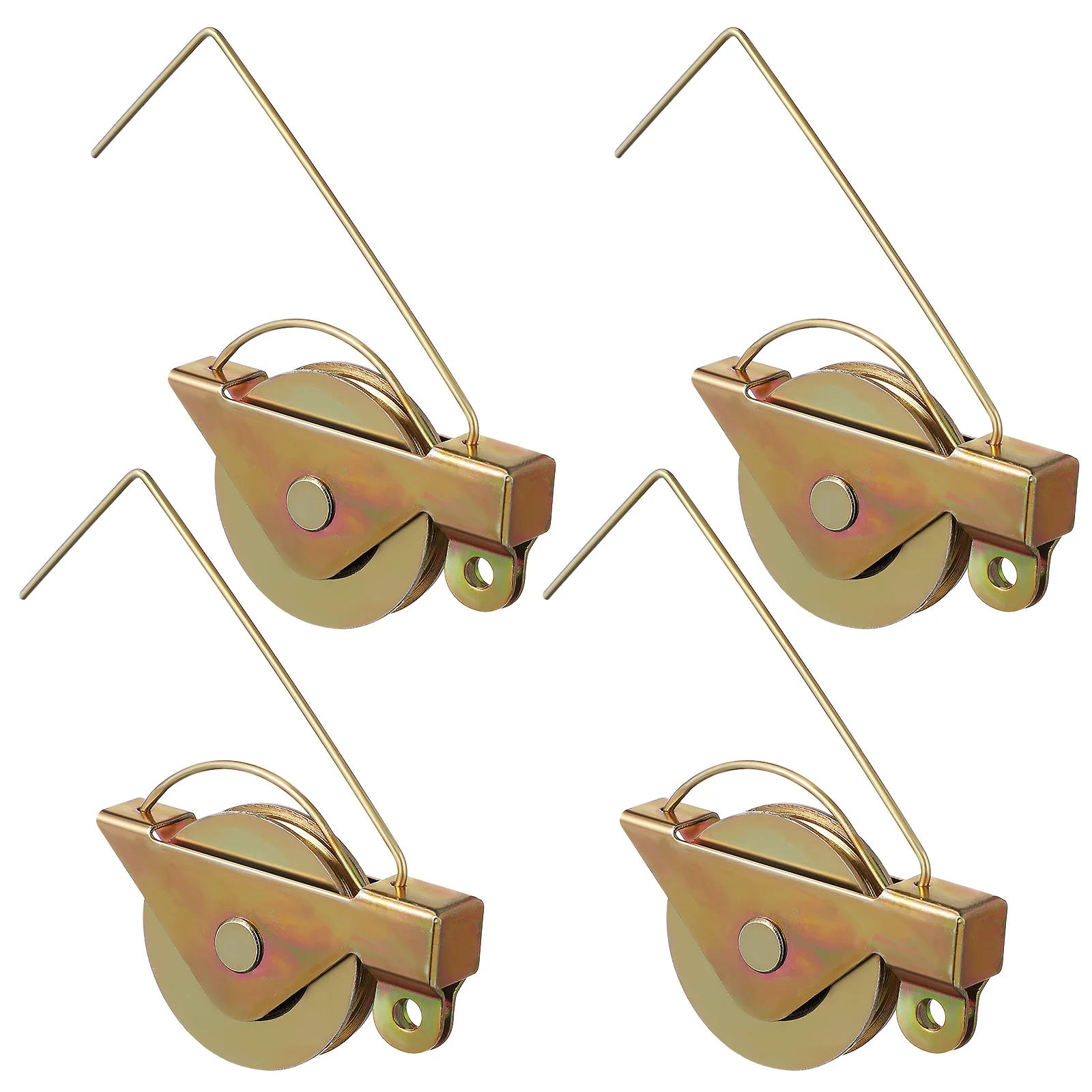 

4 Pcs Screen Door Rollers Metal Sliding Pulley Durable Cabinet Wheels Smooth Operation Window Repair Kit Glass Door Hardware