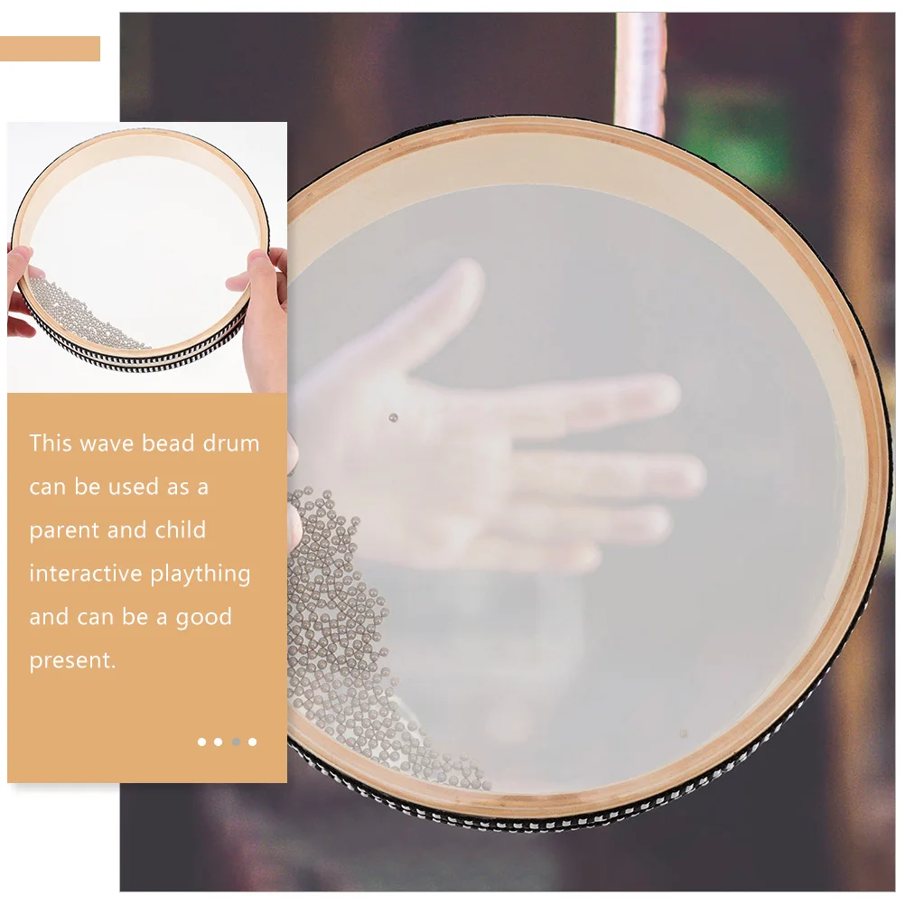 

Surf Drum Childrens Percussion Ocean Sound Wave Bead Hand Sea Kids Musical Instrument Toy Instruments