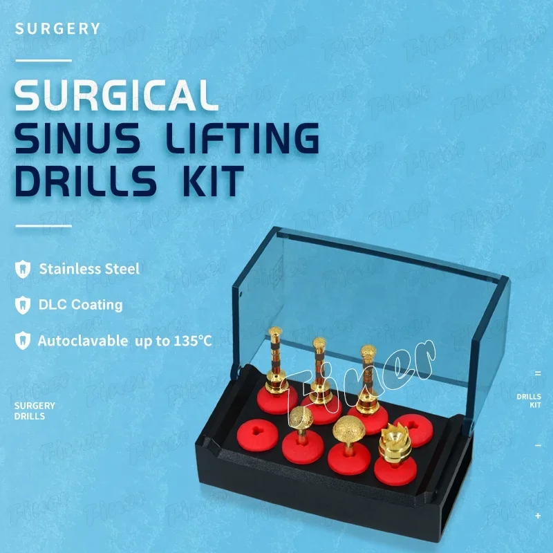 Surgical sinus lifting drills kit den tal im plant tool den tal drills