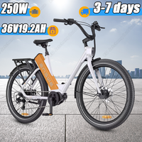 ENGWE P275ST City Ebike Mid-Motor 250W 36V19.2Ah Battery All-Terrain Electric Bike Hydraulic Brake Carbon Fiber Electric Bicycle