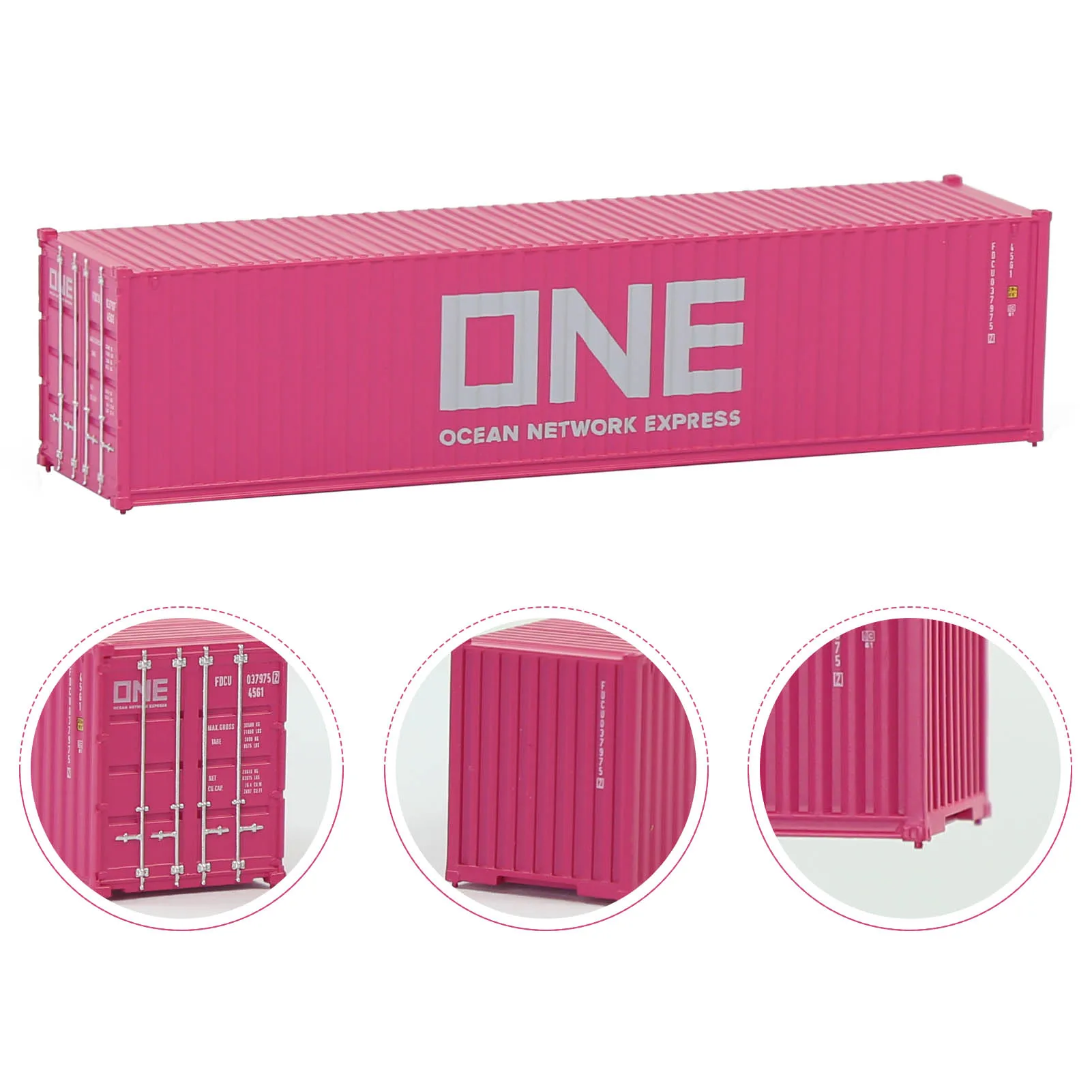 Evemodel 3 Ones N Scale 1:160 40ft Shipping Container 40\' Cargo Box with Magnets C15008