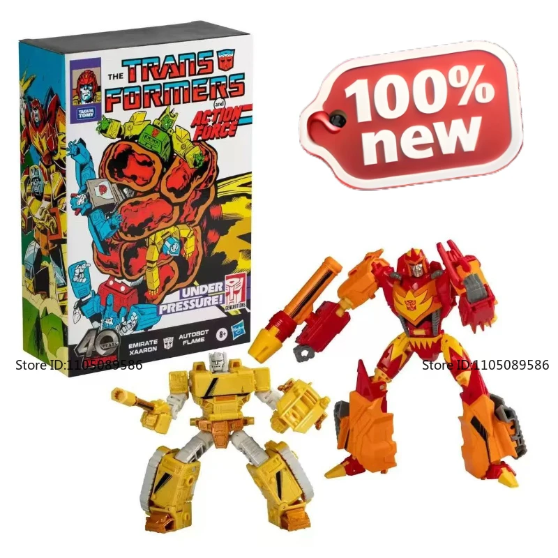 

Совершенно новая оригинальная коробка Transformer G1 Comic Version Flames & Grand Duke Salon Передвижная кукла-студия Фигурка робота Праздничные подарки