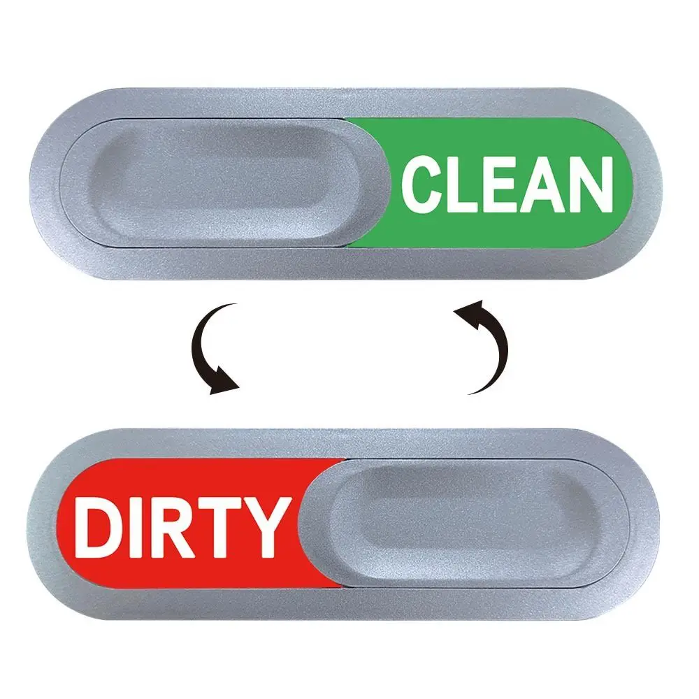 Professional Dishwasher Magnet Indicator Clean Dirty Sign Durable ABS Kitchen Tool Decorative Magnetic Appliance Status Display