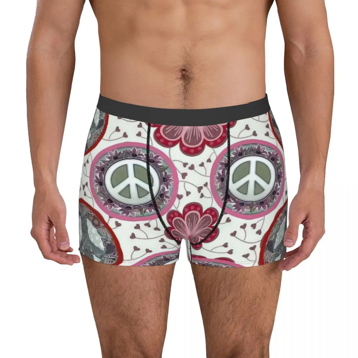 

Hippie Style Underpants Cotton Panties Men's Underwear Ventilate Shorts