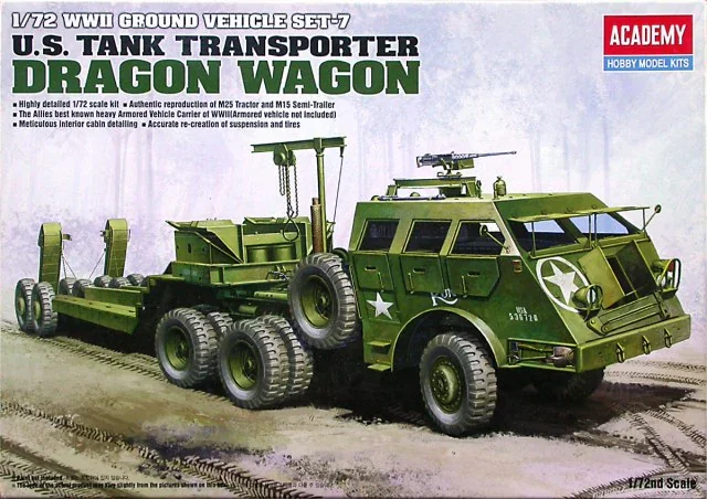 

1/72 Академия модель 13409 Американский танк Транспортная машина Dragon Wagon в сборе Масштаб игрушки «сделай сам» Модель Комплект