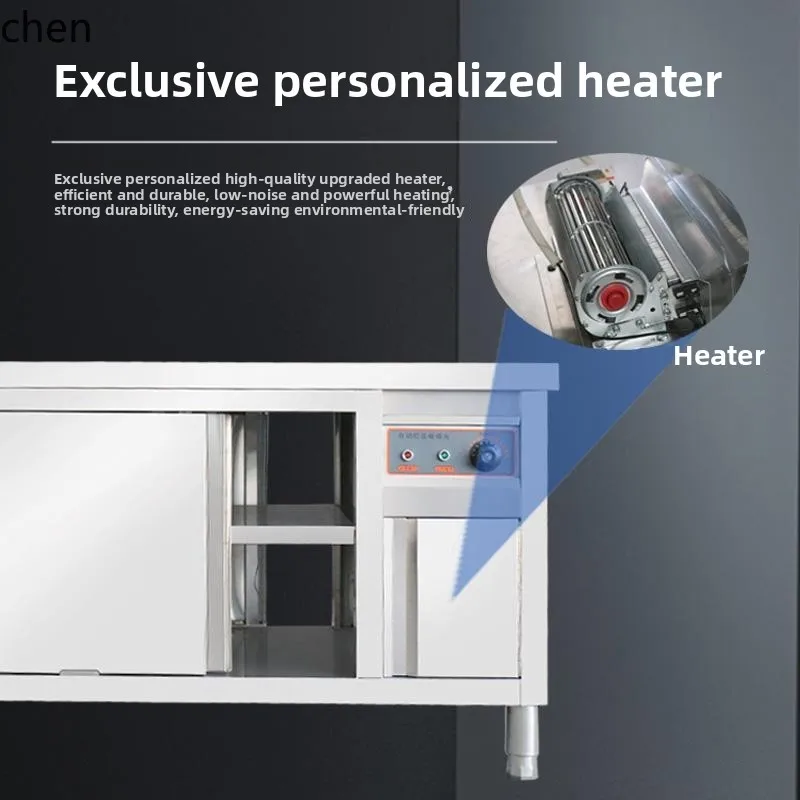 ZML thermal insulation heating dish equipment workbench hot air circulation disinfection cabinet stainless steel dish warmer