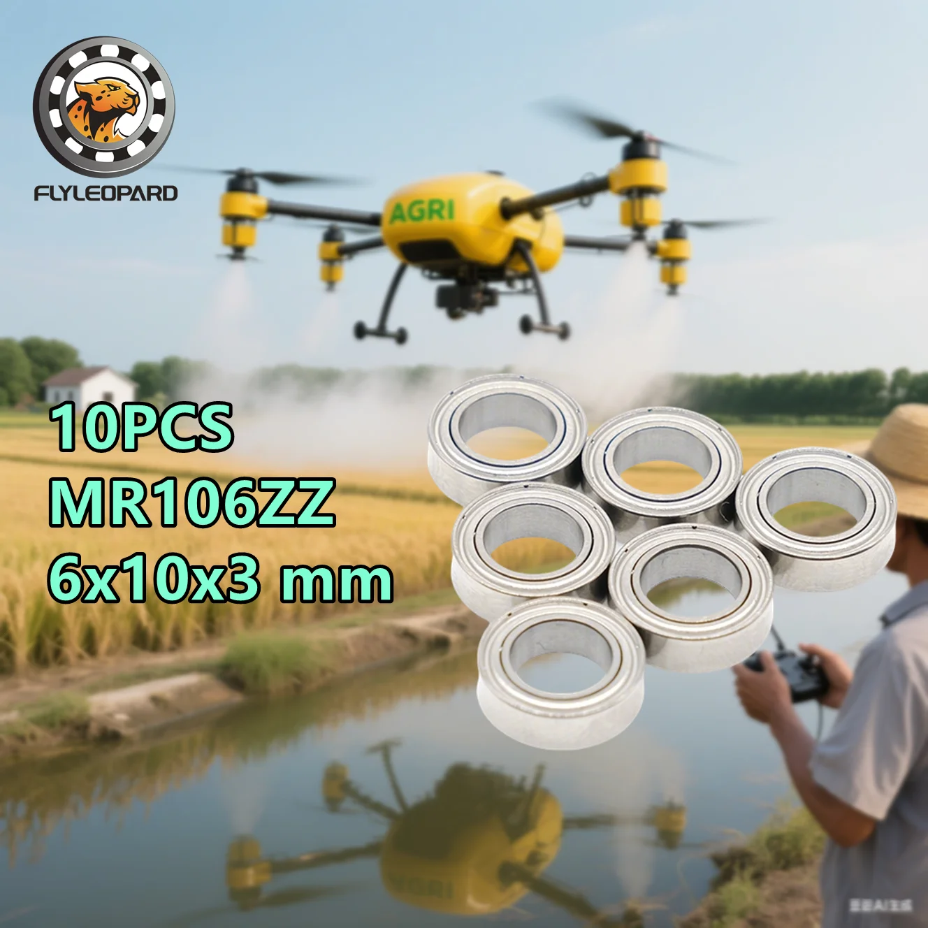 10PCS MR106ZZ ABEC-…