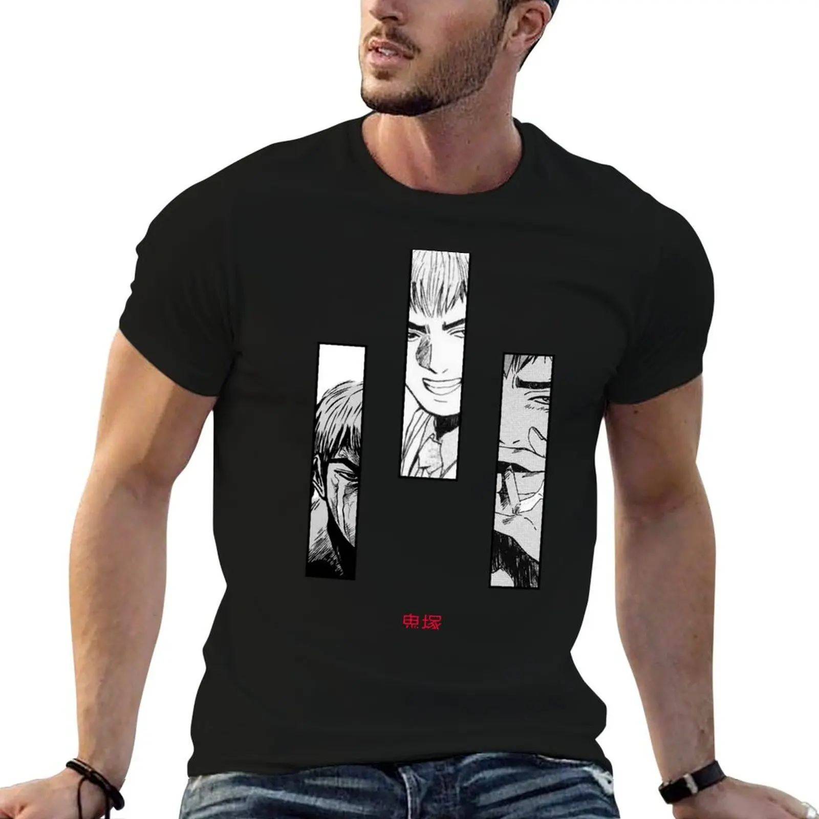 

Great Teacher Onizuka - Onizuka different emotions. T-Shirt cotton t shirts man 100% man t shirts for men T-Shirt