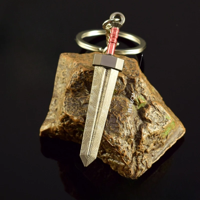 6cm Elden Damasco gran espada armas modelo juego periféricos llavero Raz Li Hui espadas de piedra colgante artesanía ornamento niño regalo