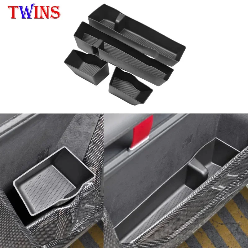 Cars Door Storage Box TPE Front and Rear Four Door Storage Box Waterproof Fit for JETOUR Traveler T2 2023-2024 Car refit piece