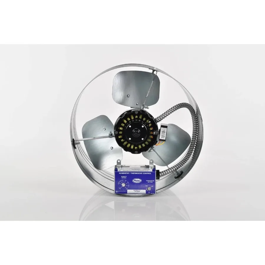 مروحة جبل GAF 1600 CFM مع ترموستات Humidstat HT1: سهلة التركيب وتهوية عادم فعالة وتدفق هواء عالي