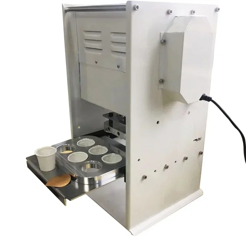 K cup heat sealing machine with aluminium foil for coffee packaging