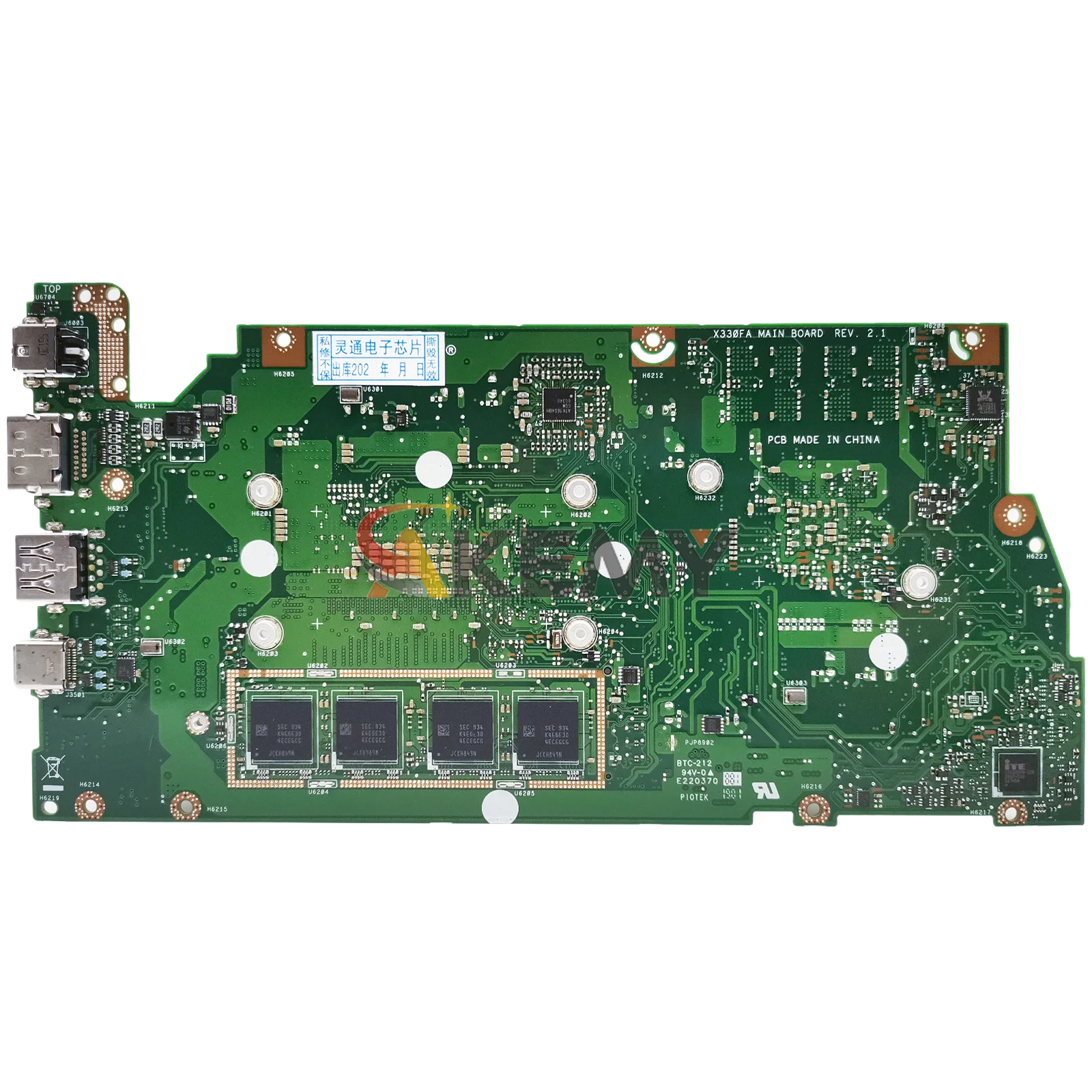 Placa base para ordenador portátil X330FN para ASUS VivoBook V330F R330F X330FN I330FA X330F X330FL S330F K330F placa base I3 I5 I7 pruebas de CPU OK