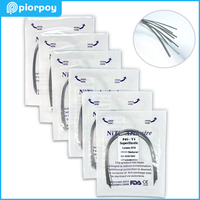 PIORPOY 10 Pcs Dental Orthodontic Arch Wires Natural Round Rectangular Super Elastic Niti Archwire For Teeth Braces Dentistry