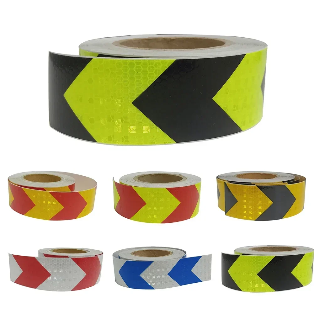 

5x300cm Arrow Reflective Tape Car Sticker Safety Warning Mark Self Adhesive Tape