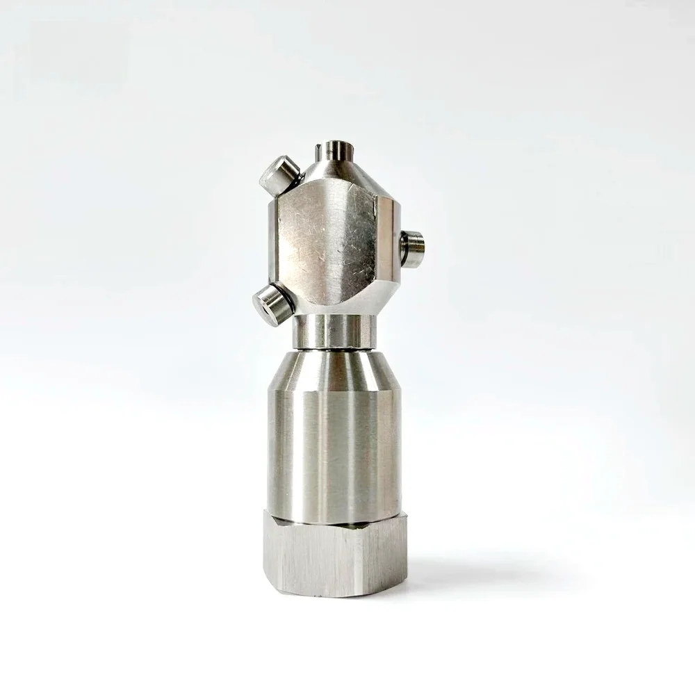 

Container Rotating Washing Nozzle Stainless Steel 360 Degree Rotary Spray Ball Sanitary Female CIP Tank Cleaning Head 1/2" 3/4"