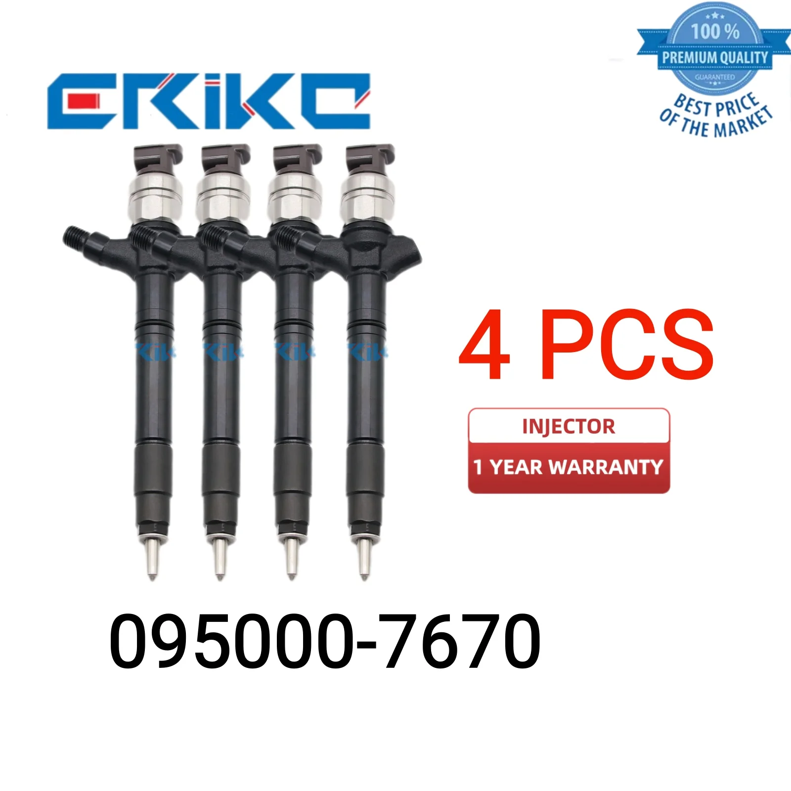 

4 PCS 095000-767# Spary Injector Spare Parts 095000-7670 Common Rail Injection Fuel Nozzle Injector for Toyota