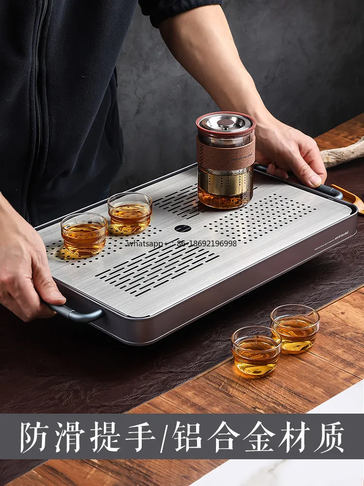 Tray SimpleTable High-end Home Office Kung Fu Tea Set  Sea Dry Brewing Table Water Storage Type