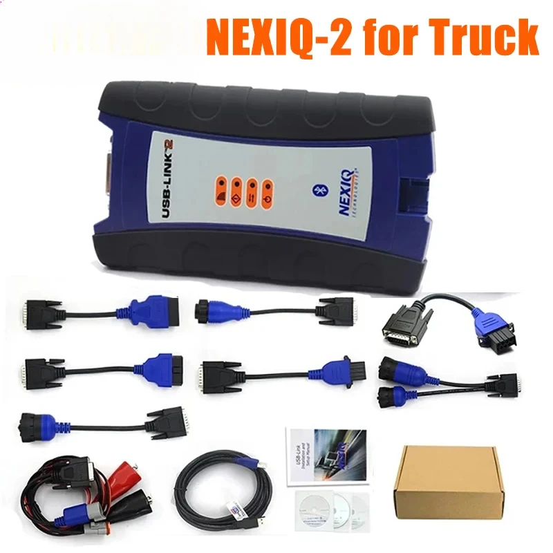 

Nexiq-2 USB Link 2 оригинал 125032 Дизельный интерфейс для дизельных грузовиков с программным обеспечением Bluetooth для сканера для тяжелых грузовиков