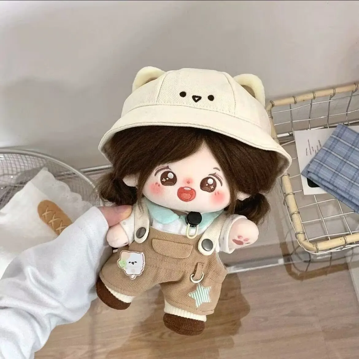 Novas roupas de bebê de 20cm, bonecas de algodão, roupas de bebê fofas, gatos de acampamento, bonecas de vestir, macacão