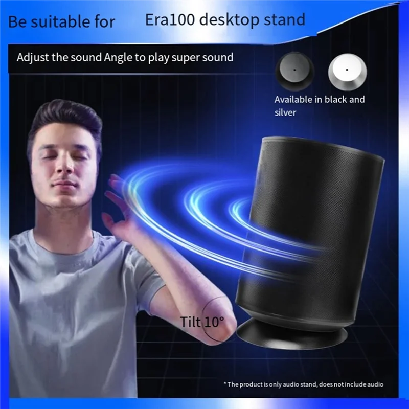 

ABLU-для динамиков Sonos Era 100, настольная подставка, металлические кронштейны, замена динамиков, серебристый