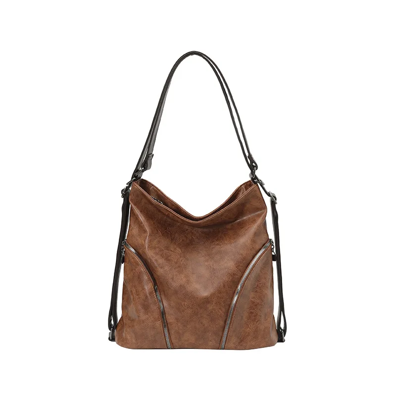 

Осень и зима, новая женская модная универсальная сумка-мессенджер из мягкой кожи в ленивом стиле, большая вместительная высококачественная портативная сумка-мессенджер