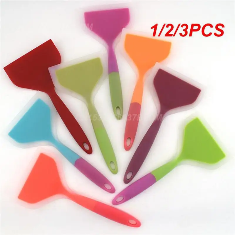 1/2/3PCS Silicone Spatula Tool Non-stick Shovel Kitchen Utensils Tamagoyaki Turner Omelets Pan Non Stick Turners Food Home