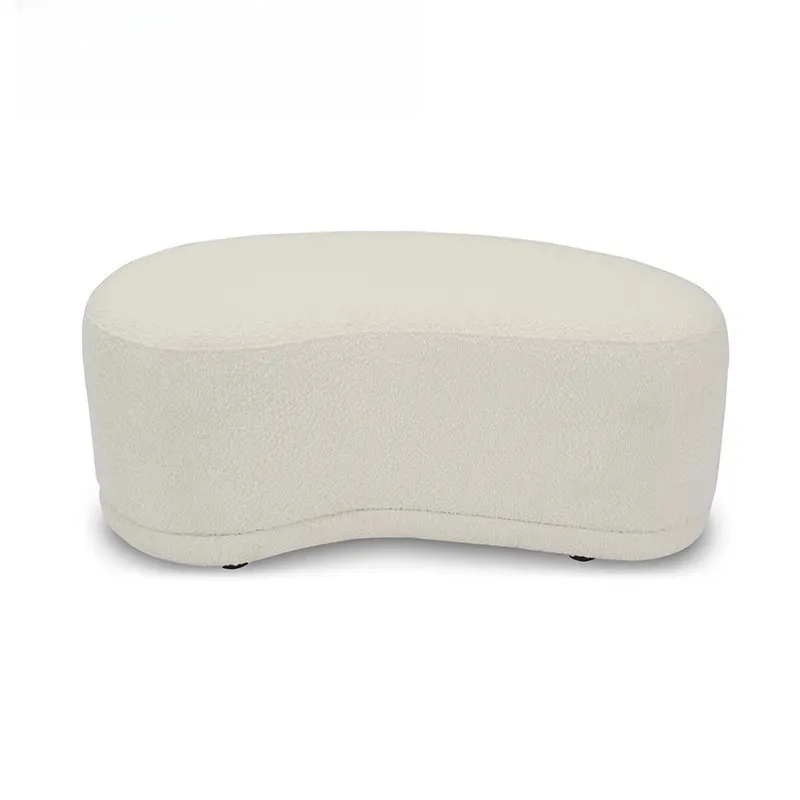 

Crescent sofa stool ottoman living room bedroom light luxury personality creative curved pedal clothing shoe store shoe changing