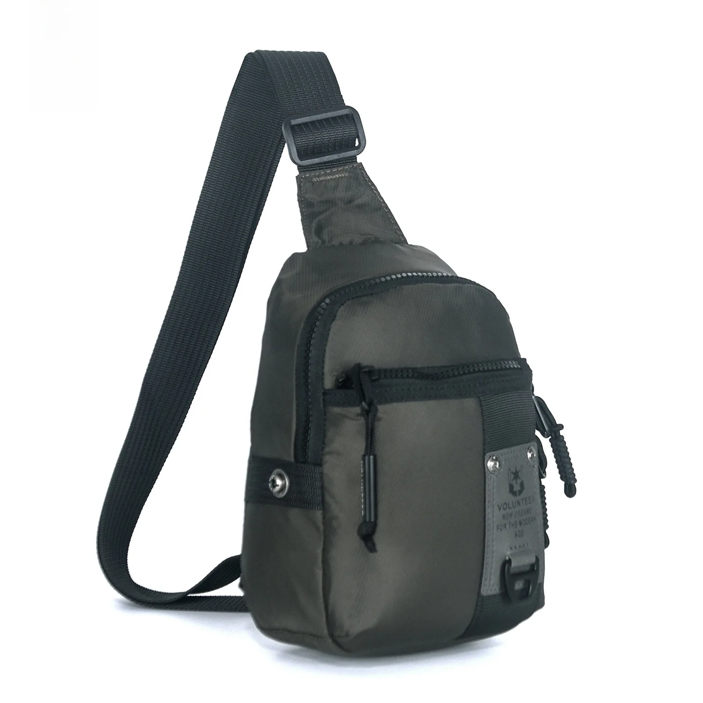 casual-unisex-crossbody-phone-bag-outdoor-sports-lightweight-multi-pocket-chest-bag-street-trend-soft-nylon-fabric-zippe