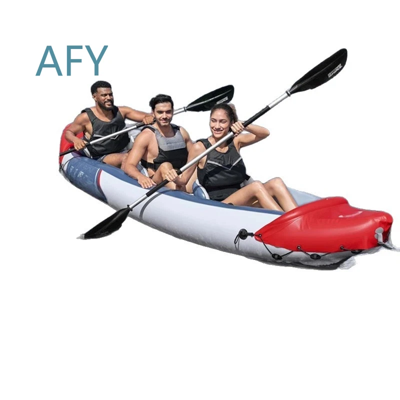 Solar Marine 2 Person Double Inflatable PVC 4m Fishing Kayak for Small Boats for Water Sports for Outdoor Recreation for - view 5