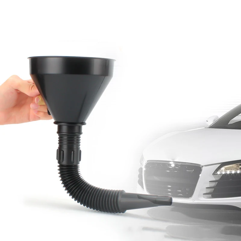 

Universal plastic car and motorcycle refueling gasoline engine oil funnel with filter fluid change filling motorcycle car oiler