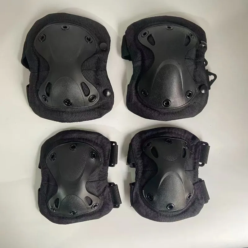 4 pz/set ginocchiere tattiche gomitiere equipaggiamento protettivo per Airsoft Paintball uniforme da combattimento allenamento militare protezioni di sicurezza sportive