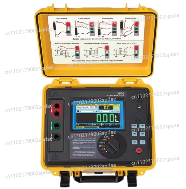 ETCR3500 / 3500B High Voltage Insulation Resistance Tester Digital Earth Resistance Multimeter Range 5KV/10KV 2TΩ/5TΩ